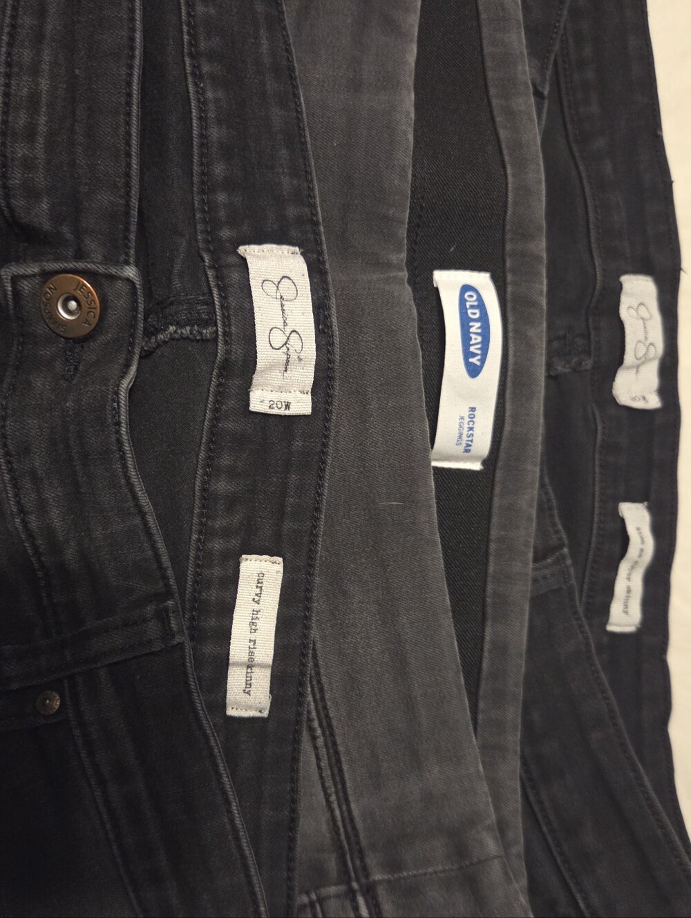 Black Washed Out Black Skinny Jean Bundle JESSICA SIMPSON & OLD NAVY